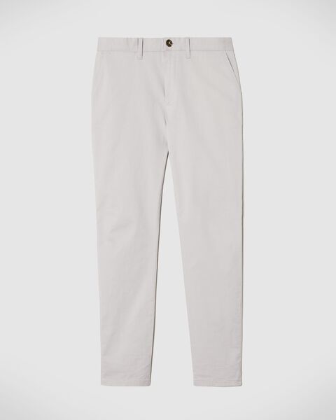 Ultra Slim Stretch Cotton Chino, Silver, hi-res